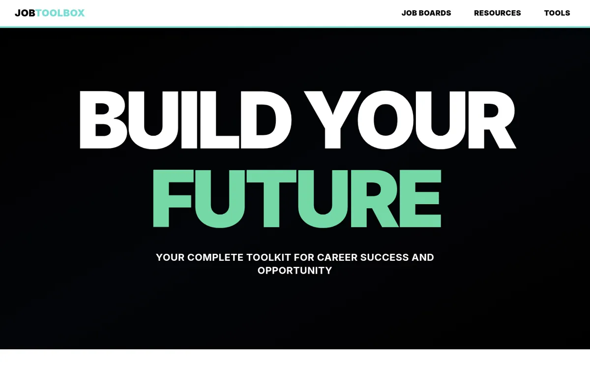 Job Toolbox homepage
